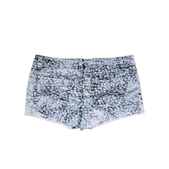 y2k vintage floral low-rise mini shorts - Picture 3 of 5